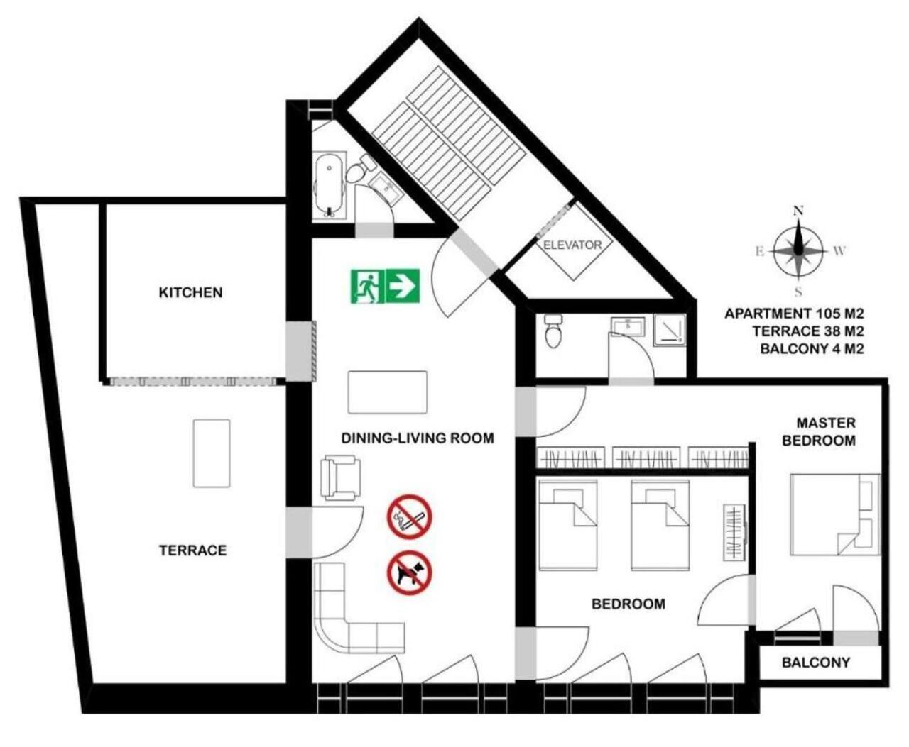 105M2 Penthouse Sea View Rijeka With Free Garage Parking Apartment Екстериор снимка